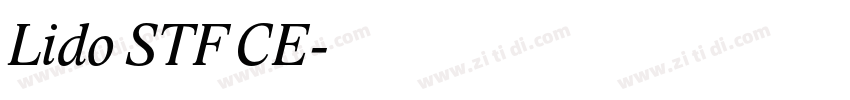 Lido STF CE字体转换